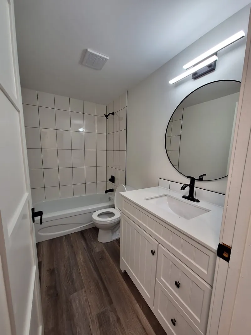 Renovated bathroom at College Drive