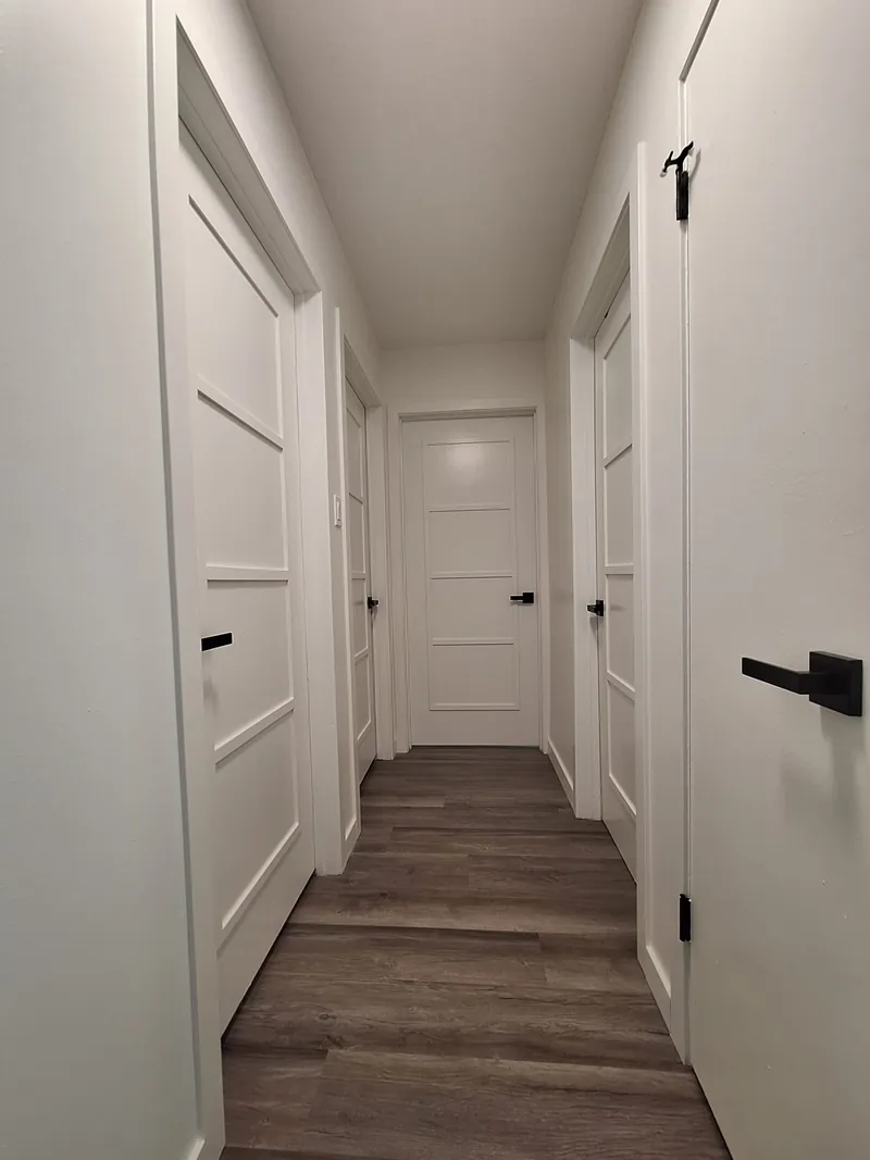 Renovated hallway at College Drive